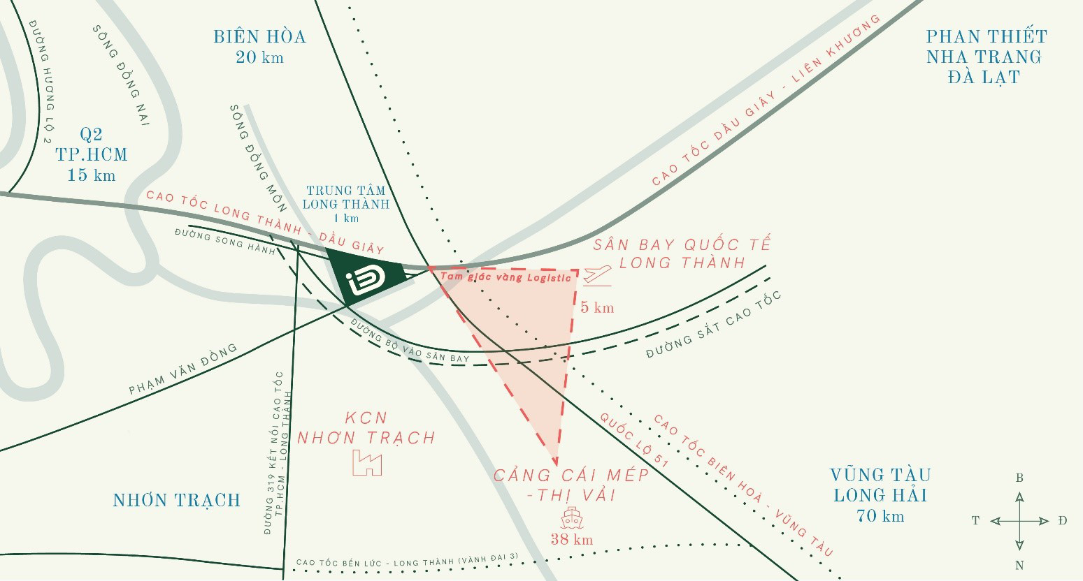 Dự án iD Junction tọa lạc ngay tam giác vàng logistics miền Nam