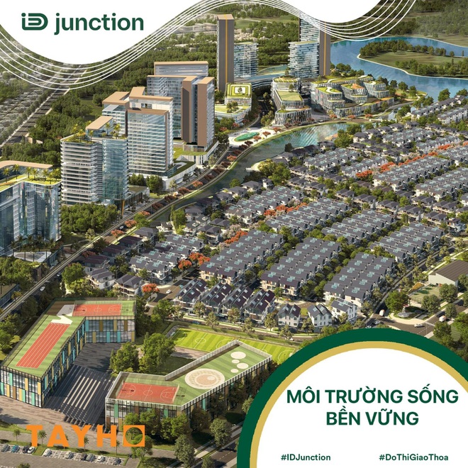 Sunrise Villas - Phân khu 1 của iD Junction nhìn từ phía Cao tốc HCM-LT-Dầu Giây.